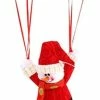Ordernow Store Christmas Home Ceiling Decorations Parachute 24cm Santa Claus Smowman New Year Hanging Pendant Christmas Decoration Supplies Christmas Snowman Decorations