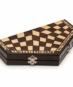Husaria Wooden Three Person Player Chess, 11 Inches