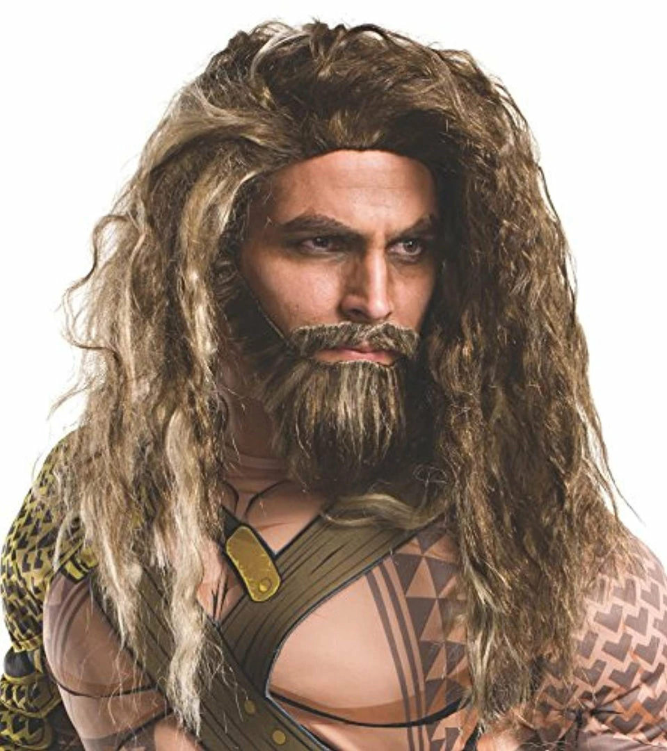 The American Store Rubie's Costume Co. Men's Batman V Superman: Dawn Of Justice Aquaman Beard And Wig Superheroes Accessories 3 The American Store Rubie's Costume Co. Men's Batman V Superman: Dawn Of Justice Aquaman Beard And Wig Superheroes Accessories