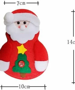Xenon30 2pcs Xmas Decor Santa Claus Snowman Kitchen Tableware Holder Pocket Dinner Cutlery Bag Party Christmas Table Decoration Cutlery