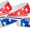 Online American Store Accessories WristCo Stars & Stripes Red, White, And Blue American USA 3/4" Tyvek Wristbands - 500 Pack Paper Wristbands For Events