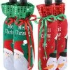 Applique Art Store Urijk Wine Cover Bottle Bags Christmas Dinner Party Table Decorations For Home Santa Claus Snowman Gift New Year Party Supplies