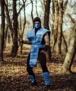 The American Store Sub-Zero Ninja Cosplay Boys' Chest Ninja Costume Halloween Costume