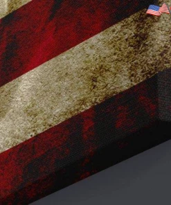 The American Store Concealment Flags American Rustic Patriotic 3 Panel US Flag | Deployment Gift For Firefighter And Police Officers