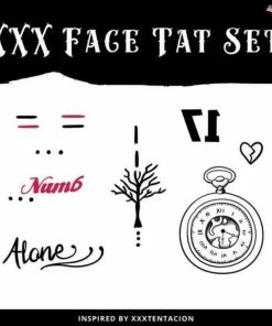 The American Store Halloween Temporary Tekashi69 Tattoos Face Temporary Tatoos Set - Inspired By XXXTentacion 11 The American Store Halloween Temporary Tekashi69 Tattoos Face Temporary Tatoos Set - Inspired By XXXTentacion