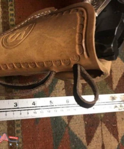 Onlineamericanstore Fits: Colt Model 1911 Leather Western Open Top Holster | Springfield Ruger RIA Taurus 45