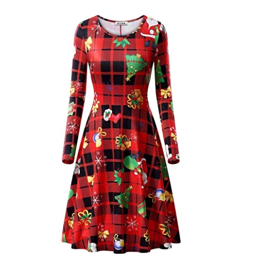 Shop4530021 Store Christmas Women Clothing 2018 Autumn Women Christmas Dress XL Plus Size New Year Festival Large Size Long Sleeve Tree Casual Vintage Winter Dress Ladies 7 Shop4530021 Store Christmas Women Clothing 2018 Autumn Women Christmas Dress XL Plus Size New Year Festival Large Size Long Sleeve Tree Casual Vintage Winter Dress Ladies
