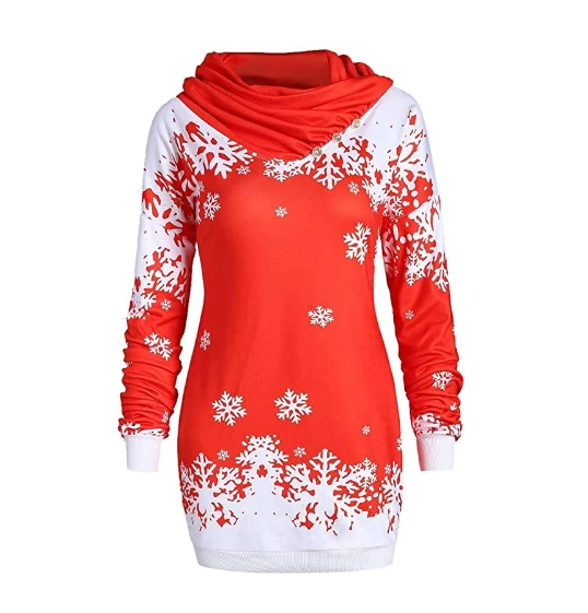 TONSEE Store Christmas Women Clothing 2018 Christmas Sweatshirt Women New Fashions Santa Claus Snowflake Skew Neck Autumn Causal Long Pullover Sweatshirts Clothes 7 TONSEE Store Christmas Women Clothing 2018 Christmas Sweatshirt Women New Fashions Santa Claus Snowflake Skew Neck Autumn Causal Long Pullover Sweatshirts Clothes