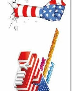 Mi 3 Store 5pcs/lot American Country Flag Tattoo Stickers Independence Day 4th Of July Body Face Art Tattoo Decals For National Day Patriotic Theme Party Supplies