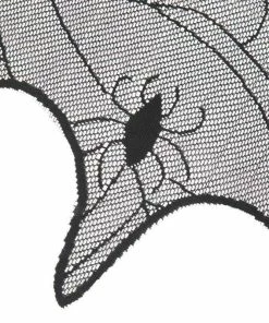 Surprising World Store 60*20inch 1 Pcs Halloween Decoration Lovely Lace Spiderweb Fireplace Mantle Scarf Cover Curtains Shades Festive Party Supplies Halloween Decorations