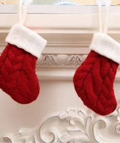 Xenon30 2pcs Xmas Decor Santa Claus Snowman Kitchen Tableware Holder Pocket Dinner Cutlery Bag Party Christmas Table Decoration Cutlery