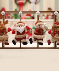 Online American Store 2021 Christmas Decorations,4 Pack Xmas Tree Decorations Christmas Ornaments Gift Santa Claus Snowman Tree Toy Doll Hang Decor Merry Christmas Decorative Pendants Party Decor Gifts Home Bedroom (4pc)