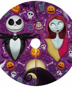 Arkansewn Halloween Decorations Halloween Tree Skirt - 47" - Haunted Houses