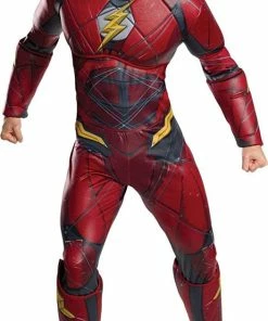 The American Store Rubie's Costume Co. Men's Justice League Deluxe Flash Costume Superheroes Mens Costumes