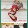 The American Store Candy Bag Christmas Gifts Tree Ornament Stocking Santa Claus Snowman Sock Decor New Year Christmas Decorations Ornaments For Hom Christmas Snowman Decorations