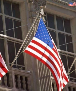 Onlineamericanstore 3 PCS Double Sided Printed American Polyester Grommets USA Flag