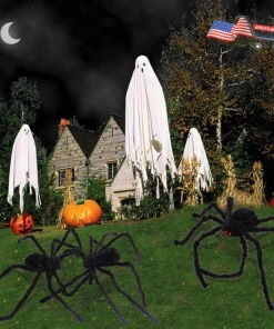 The American Store Halloween Decoration Spider 1Pieces Black Huge Spider Used For Halloween Or Parties Decoration Halloween Decorations