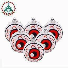 InHoo Decro Store 6pcs Halloween Accessories Party Spider Haunted House Hanging Red Eye Lob Ball Party Supplies Halloween Decor Christmas Balls 4 InHoo Decro Store 6pcs Halloween Accessories Party Spider Haunted House Hanging Red Eye Lob Ball Party Supplies Halloween Decor Christmas Balls