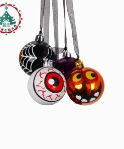 InHoo Decro Store 6pcs Halloween Accessories Party Spider Haunted House Hanging Red Eye Lob Ball Party Supplies Halloween Decor Christmas Balls 13 InHoo Decro Store 6pcs Halloween Accessories Party Spider Haunted House Hanging Red Eye Lob Ball Party Supplies Halloween Decor Christmas Balls