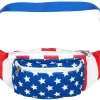 The American Store Patriotic USA Fanny Pack With American Flag Cape, Suspenders & Drink Holder