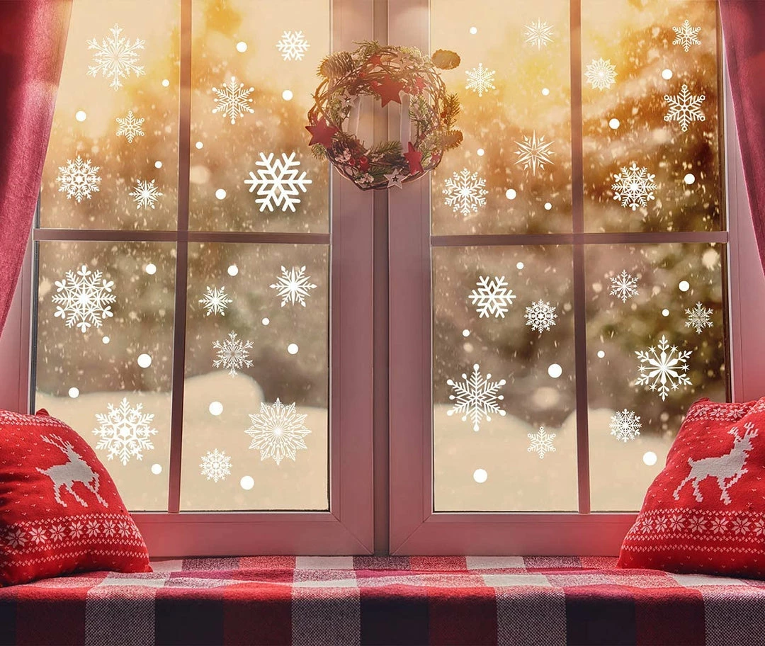 The American Store Christmas Home Decor Christmas Decorative Decal Window Stickers Removable Xmas Glass Wall Stickers Merry Christmas Snowflake Sticker Home Decor 3 The American Store Christmas Home Decor Christmas Decorative Decal Window Stickers Removable Xmas Glass Wall Stickers Merry Christmas Snowflake Sticker Home Decor