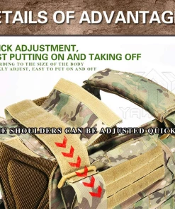 The American Store MEGE Tactical Vest Military Airsoft Camouflage Uniform, Combat Vest Amy Clothing US Navy Seal Colete Tatico Python Chaleco