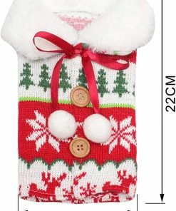 Shop4436019 Store Christmas Snowman Decorations Red Wine Bottle Cover Bags Decoration Home Party Santa Claus Christmas Packaging Christmas Merry Christmas Decoration