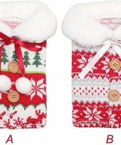 Shop4436019 Store Christmas Snowman Decorations Red Wine Bottle Cover Bags Decoration Home Party Santa Claus Christmas Packaging Christmas Merry Christmas Decoration