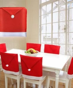 ShenZhen Drop Shipping Store Christmas Decorations For Home Kitchen Table Embroidered Chair Covers Christmas Holiday Home Decoracion Navidad 2018 Xmas Christmas Snowman Decorations
