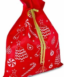 Topicnet Exquisite Christmas Day Decoration Santa Large Sack Stocking Big Gift Bags HO HO Christmas Santa Claus Xmas Gifts Navidad Bags
