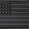 Onlineamericanstore All Black ACU Dark Subdued American Flag Rifle Badge