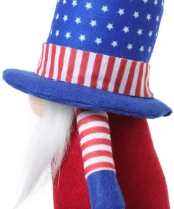 Onlineamericanstore Patriotic Theme Party Supplies American Patriotic Gnome, Stars And Stripes Decor,Holiday Decor, Independence Day Gift, 4th Of July, Red White And Blue, Hygge, Summer Decor