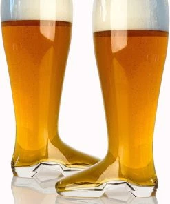 Casual Glasses " Domestic Corner - Das Boot Glass 2 Liter -Large Drinking Boot For Sale Oktoberfest Drinking Mug - Holds Over 5 Beers "