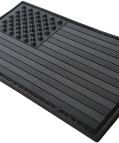 Onlineamericanstore All Black ACU Dark Subdued American Flag Rifle Badge