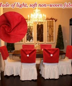 ShenZhen Drop Shipping Store Christmas Decorations For Home Kitchen Table Embroidered Chair Covers Christmas Holiday Home Decoracion Navidad 2018 Xmas Christmas Snowman Decorations