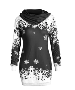 TONSEE Store Christmas Women Clothing 2018 Christmas Sweatshirt Women New Fashions Santa Claus Snowflake Skew Neck Autumn Causal Long Pullover Sweatshirts Clothes 15 TONSEE Store Christmas Women Clothing 2018 Christmas Sweatshirt Women New Fashions Santa Claus Snowflake Skew Neck Autumn Causal Long Pullover Sweatshirts Clothes