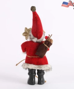 The American Store Xmas Happy Year Gift - Cute Santa Claus Doll Toy For Christmas Tree Ornaments Decoration Exquisite For Home