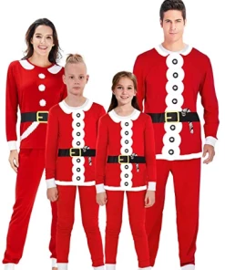 The American Store Christmas Family Pajamas Set Santa Adult Kids Women Sleepwear Nightwear Cosplay 2016 Long Sleeve Home Wear Christmas Family Collection