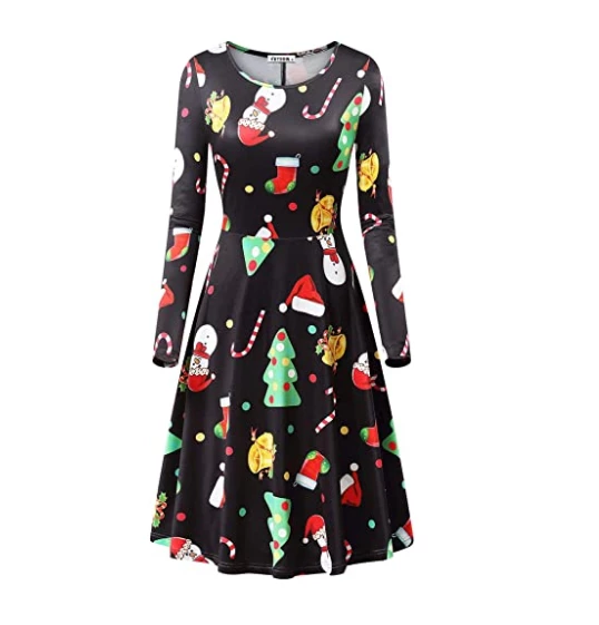 Shop4530021 Store Christmas Women Clothing 2018 Autumn Women Christmas Dress XL Plus Size New Year Festival Large Size Long Sleeve Tree Casual Vintage Winter Dress Ladies 9 Shop4530021 Store Christmas Women Clothing 2018 Autumn Women Christmas Dress XL Plus Size New Year Festival Large Size Long Sleeve Tree Casual Vintage Winter Dress Ladies