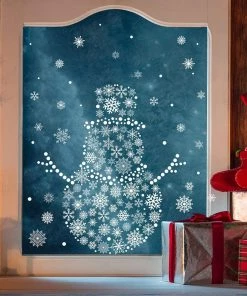 The American Store Christmas Home Decor Christmas Decorative Decal Window Stickers Removable Xmas Glass Wall Stickers Merry Christmas Snowflake Sticker Home Decor 10 The American Store Christmas Home Decor Christmas Decorative Decal Window Stickers Removable Xmas Glass Wall Stickers Merry Christmas Snowflake Sticker Home Decor