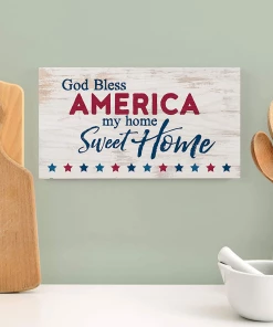 EddieBoyDesigns God Bless America My Home Sweet Home, America Wood Sign, Patriotic Wall Art, 4th Of July Sign, Patriotic Wood Decor 10 EddieBoyDesigns God Bless America My Home Sweet Home, America Wood Sign, Patriotic Wall Art, 4th Of July Sign, Patriotic Wood Decor