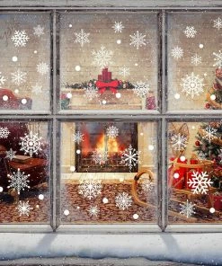 The American Store Christmas Home Decor Christmas Decorative Decal Window Stickers Removable Xmas Glass Wall Stickers Merry Christmas Snowflake Sticker Home Decor 11 The American Store Christmas Home Decor Christmas Decorative Decal Window Stickers Removable Xmas Glass Wall Stickers Merry Christmas Snowflake Sticker Home Decor