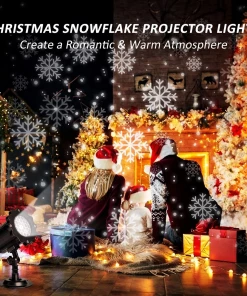 ZINUO Factory Store Christmas Laser Projector Animation Effect IP65 Indoor/Outdoor Led Snowflake Projector Lights Laser Christmas Lights