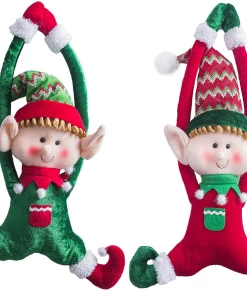 The American Store Elf Christmas Tree Ornaments Santa Claus Plush Hanging Party Favor Christmas Tree Decoration