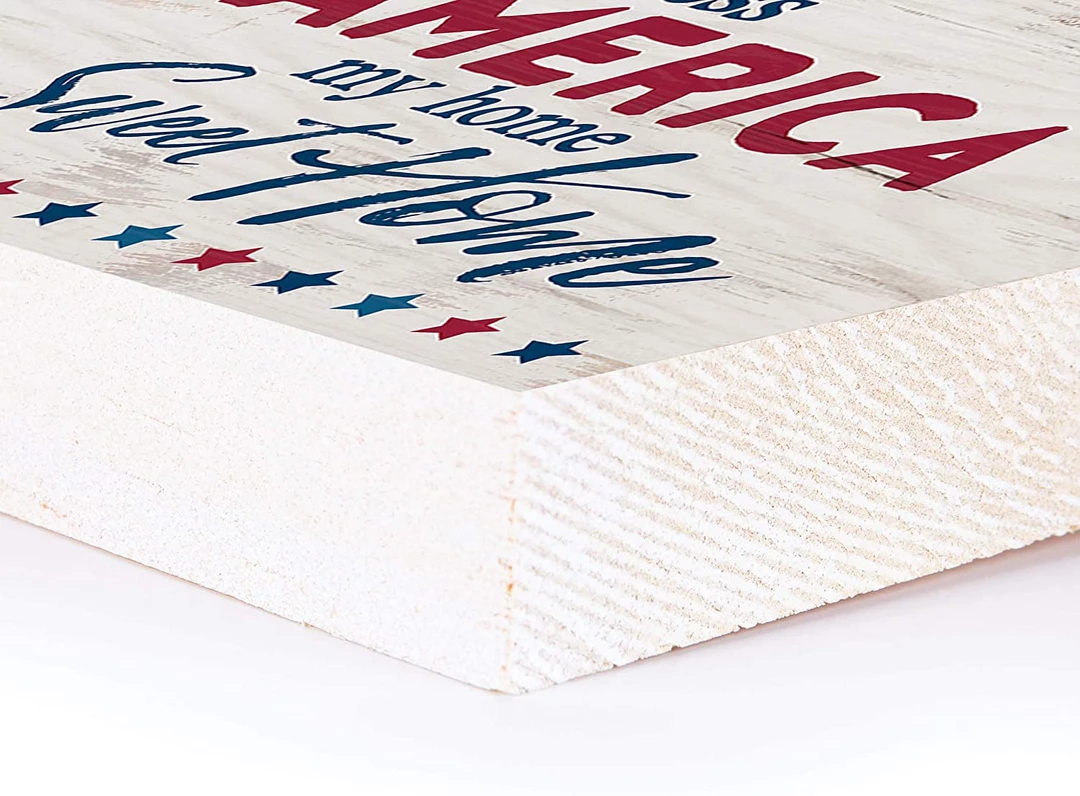 EddieBoyDesigns God Bless America My Home Sweet Home, America Wood Sign, Patriotic Wall Art, 4th Of July Sign, Patriotic Wood Decor 4 EddieBoyDesigns God Bless America My Home Sweet Home, America Wood Sign, Patriotic Wall Art, 4th Of July Sign, Patriotic Wood Decor
