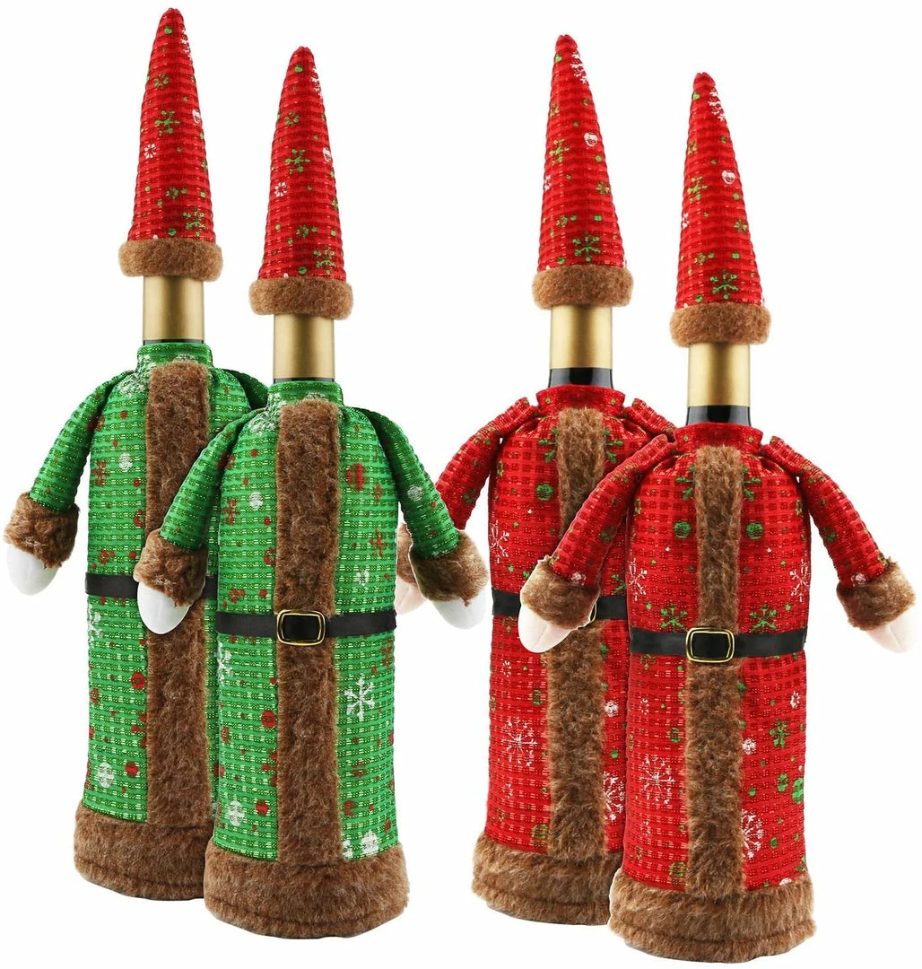 Applique Art Store Urijk Wine Cover Bottle Bags Christmas Dinner Party Table Decorations For Home Santa Claus Snowman Gift New Year Party Supplies 7 Applique Art Store Urijk Wine Cover Bottle Bags Christmas Dinner Party Table Decorations For Home Santa Claus Snowman Gift New Year Party Supplies