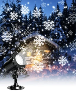 ZINUO Factory Store Christmas Laser Projector Animation Effect IP65 Indoor/Outdoor Led Snowflake Projector Lights Laser Christmas Lights
