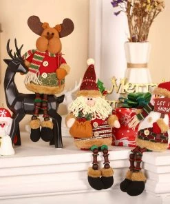 Wenyida Store Santa Claus Snowman Reindeer Christmas Ornaments Home Door Decoration New Year Christmas Decorations Ornaments For Home Christma