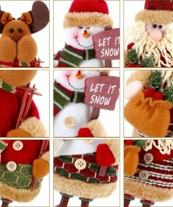 Wenyida Store Santa Claus Snowman Reindeer Christmas Ornaments Home Door Decoration New Year Christmas Decorations Ornaments For Home Christma