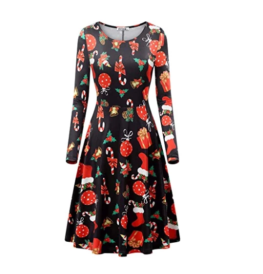 Shop4530021 Store Christmas Women Clothing 2018 Autumn Women Christmas Dress XL Plus Size New Year Festival Large Size Long Sleeve Tree Casual Vintage Winter Dress Ladies 10 Shop4530021 Store Christmas Women Clothing 2018 Autumn Women Christmas Dress XL Plus Size New Year Festival Large Size Long Sleeve Tree Casual Vintage Winter Dress Ladies